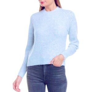 Rag & Bone Jonie Rib Knit Sweater, Blue Stripe, Large